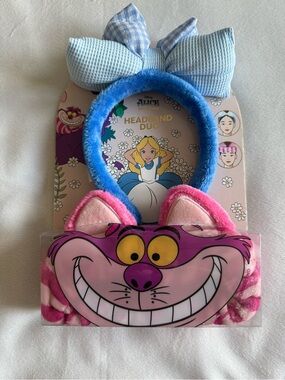 Disney Alice in Wonderland Headband Set with Pink & Blue Accents